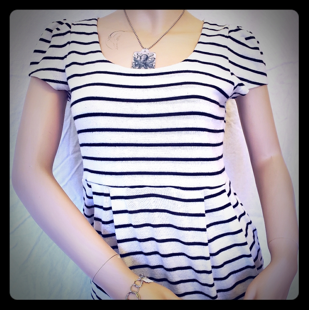 Forever 21 Striped Tunic Top
